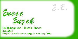 emese buzek business card